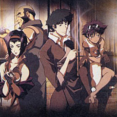 Fine Valentine, Jet Black, Spike Spiegel, Edward de Cowboy Bebop