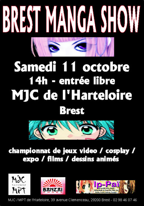 Brest Manga Show : Samedi 11 Octobre 2008